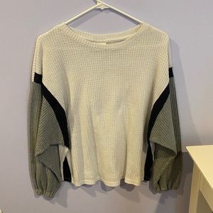 Colorblock Long Sleeve Sweater